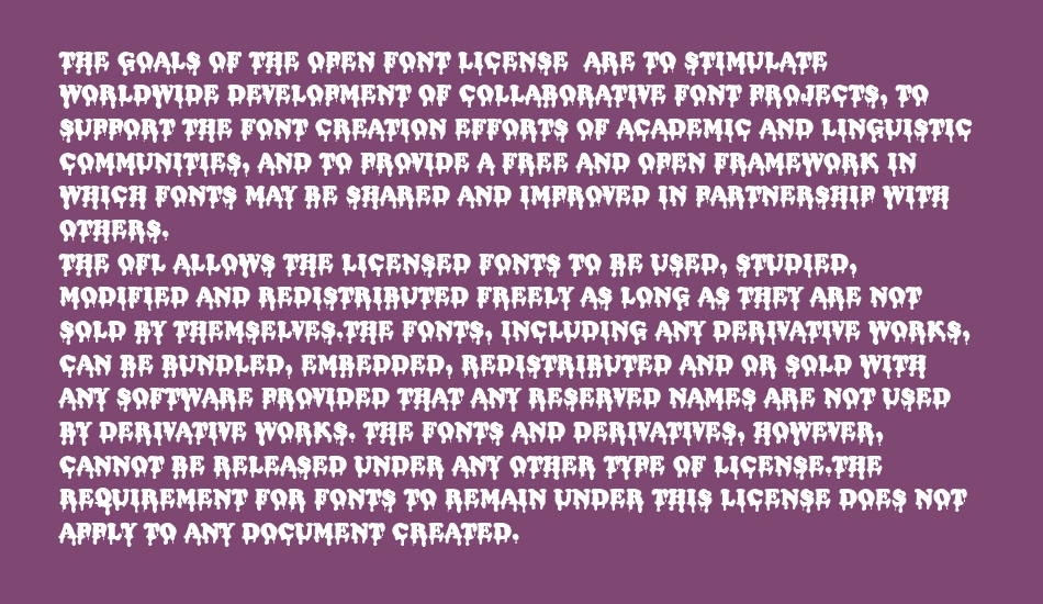 Bloody Office font 1