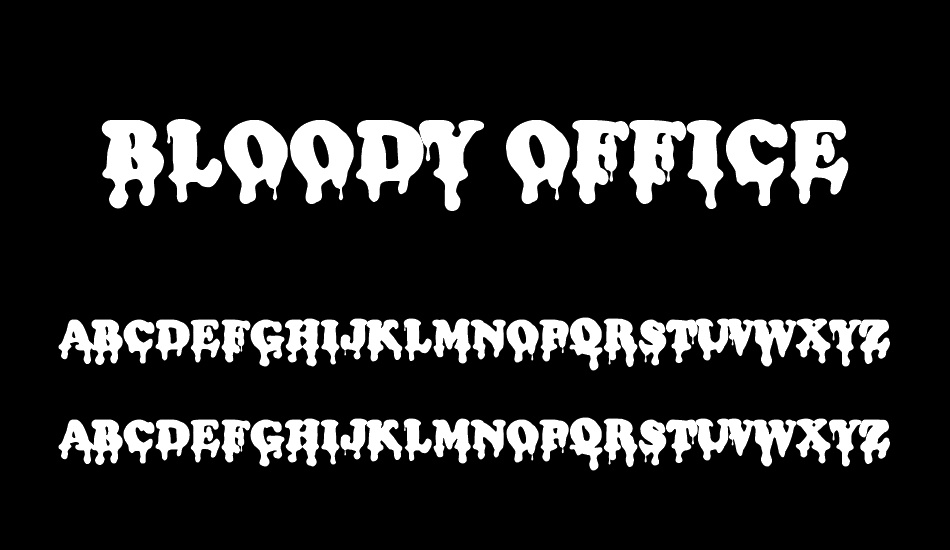 Bloody Office font