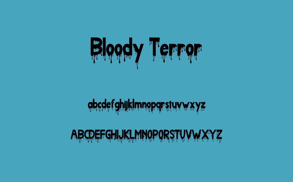 Bloody Terror font