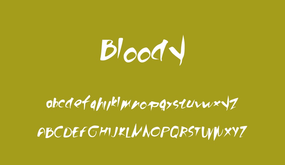 Bloody font