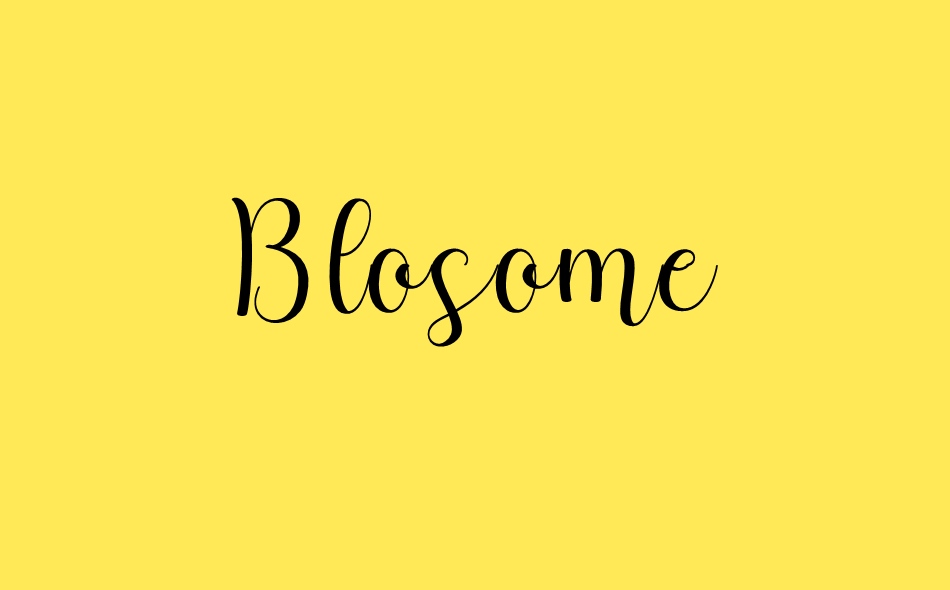 Blosome font big