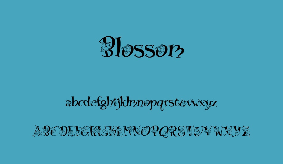 blossom font