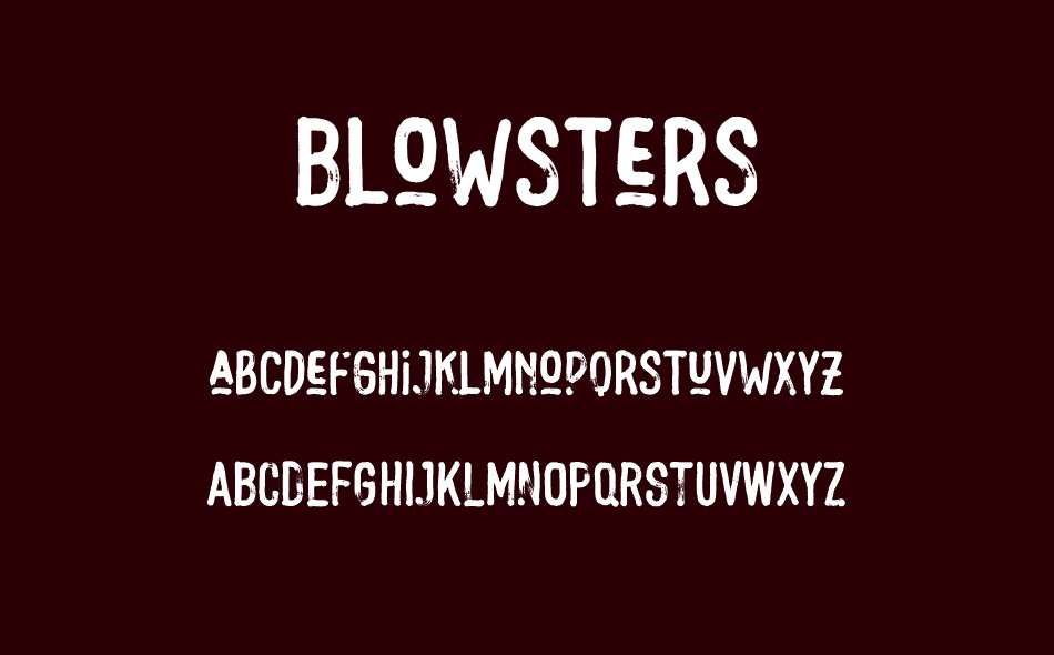 Blowsters font