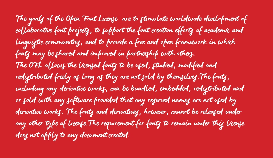 Blue Fires Sample font 1