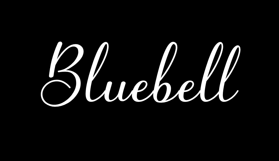 Bluebell font big