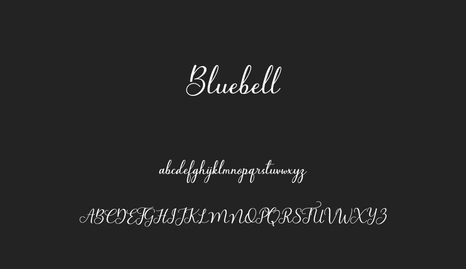 Bluebell font