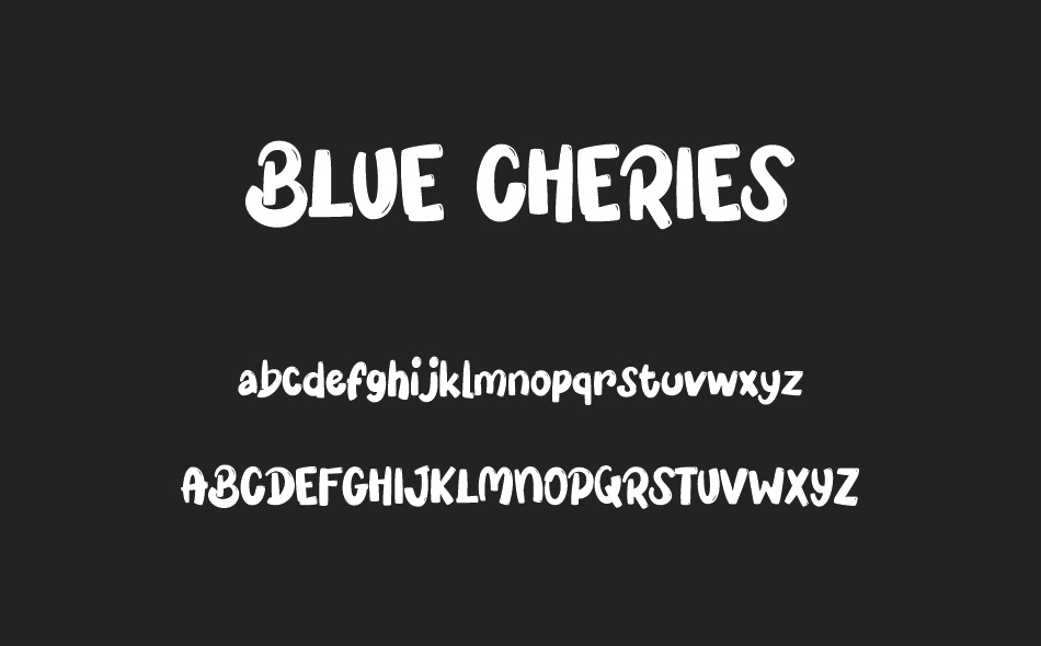 Blue Cheries font
