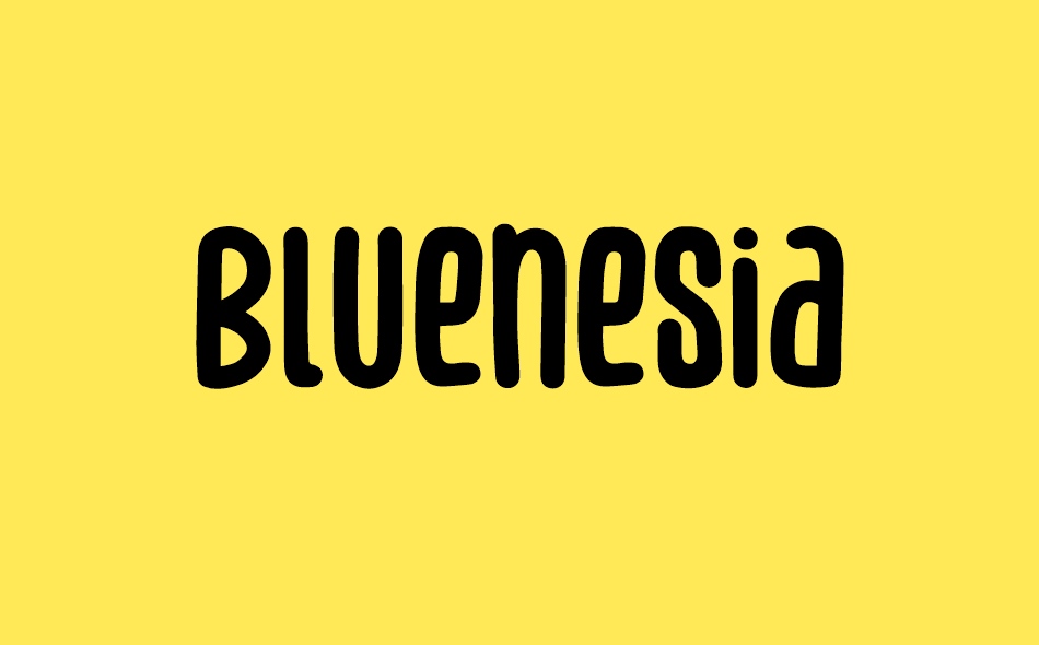 Bluenesia font big