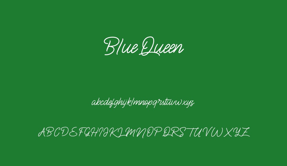BlueQueen font