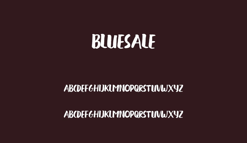 BLUESALE font