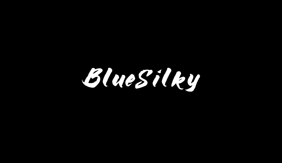 BlueSilky font big