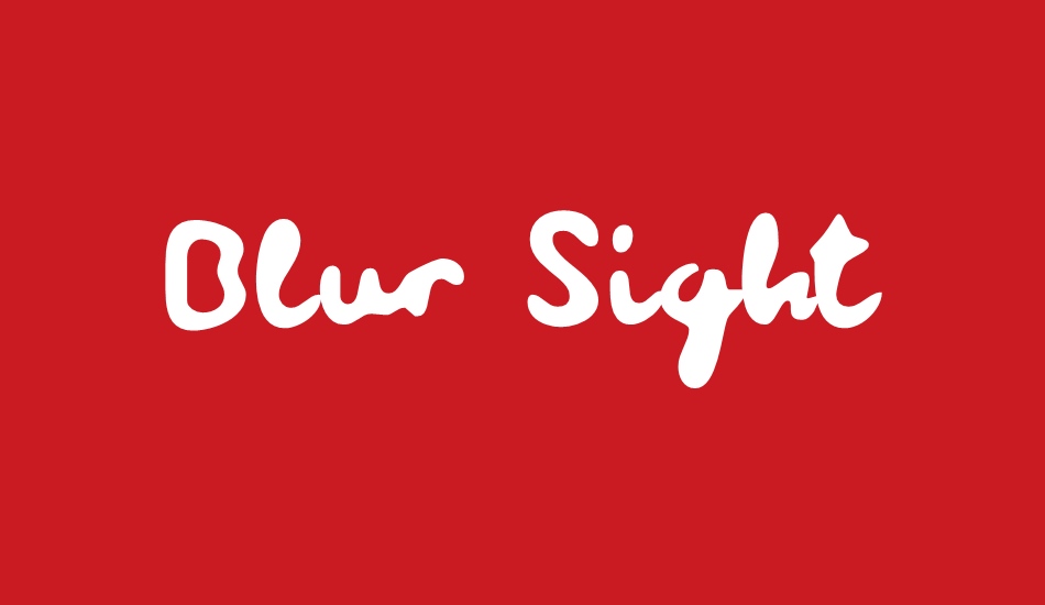 Blur Sight font big