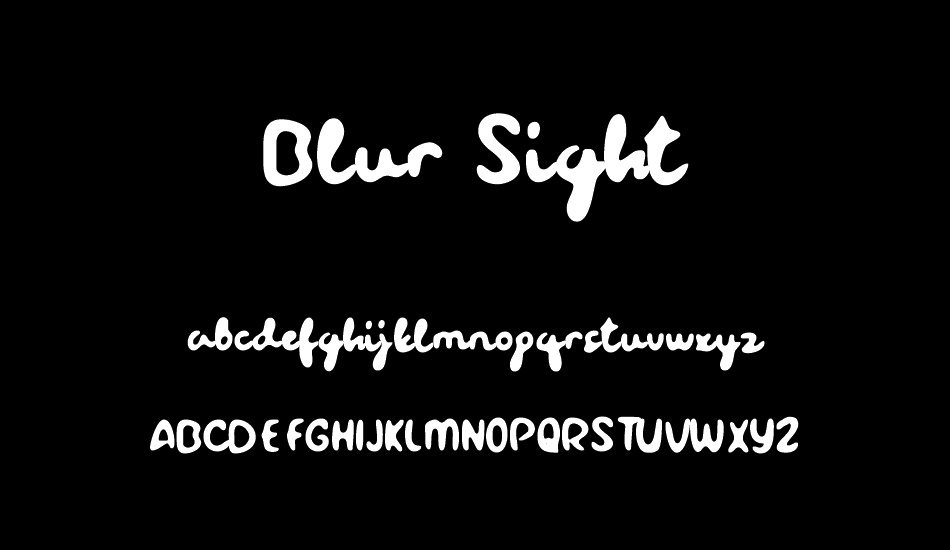 Blur Sight font