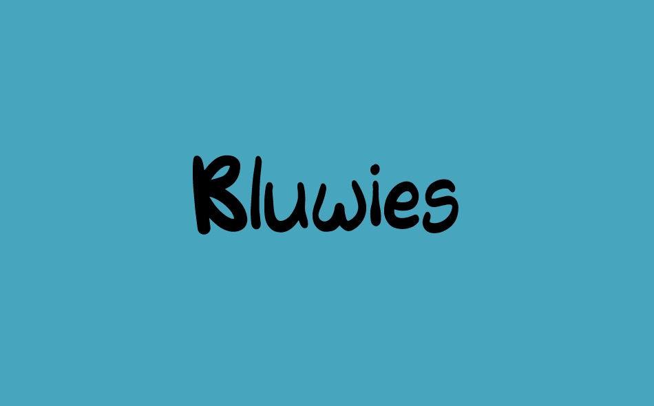 Bluwies font big