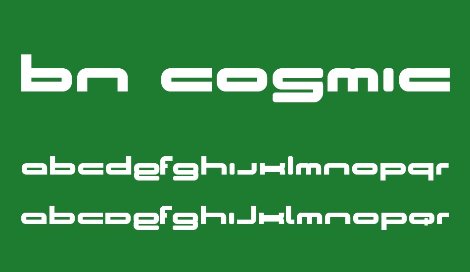 BN Cosmic Girl font