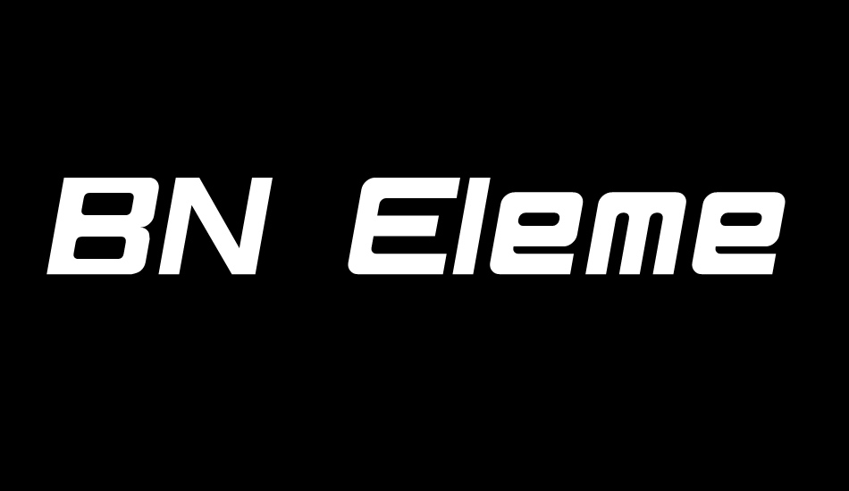 BN Elements font big