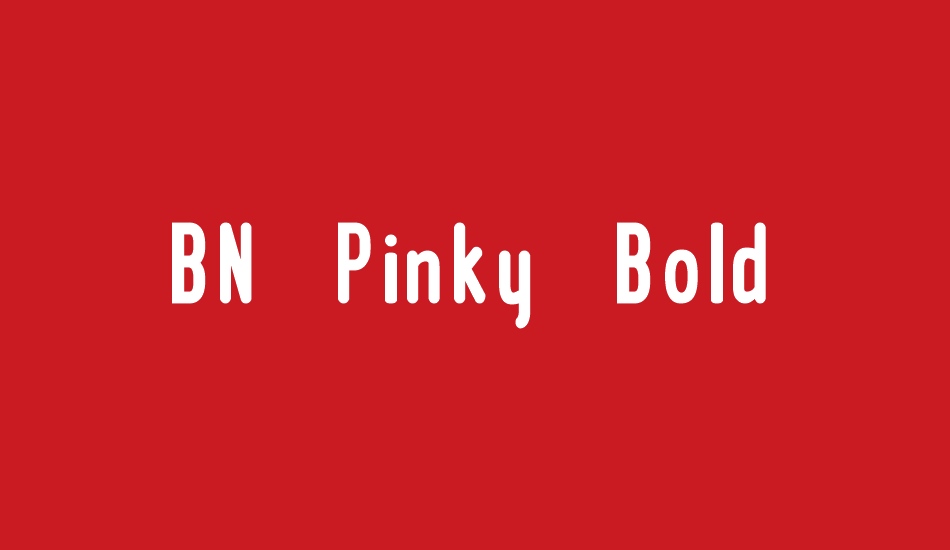 BN Pinky Bold font big