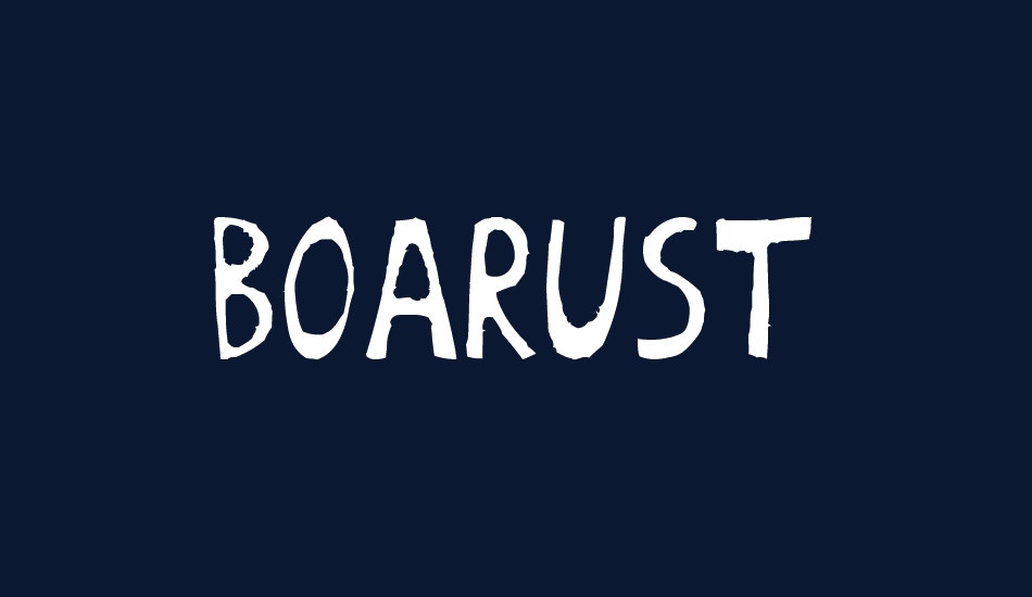 BoArust font big