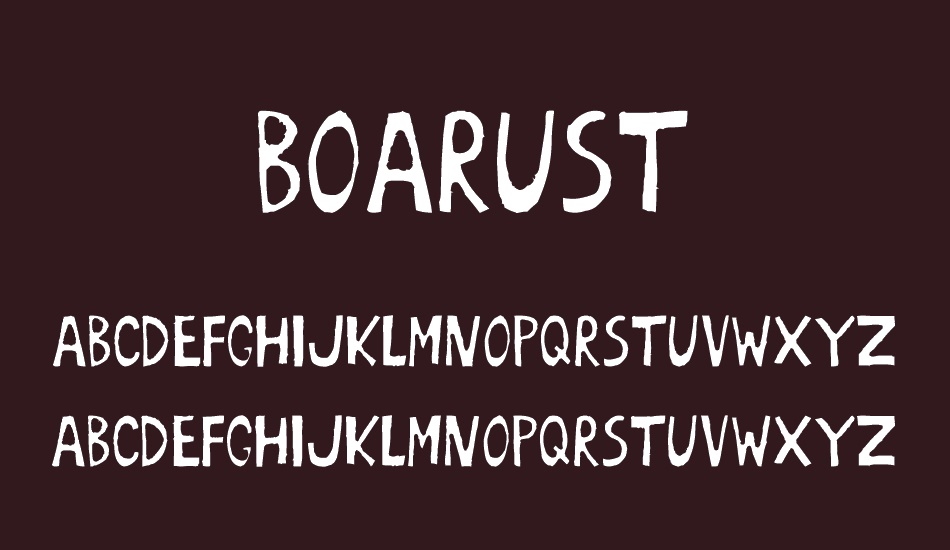 BoArust font