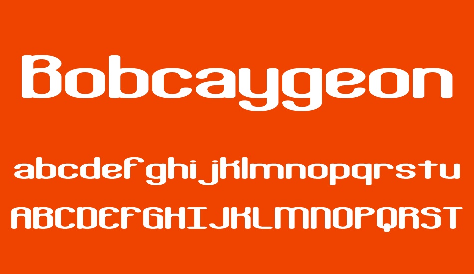 Bobcaygeon BRK font