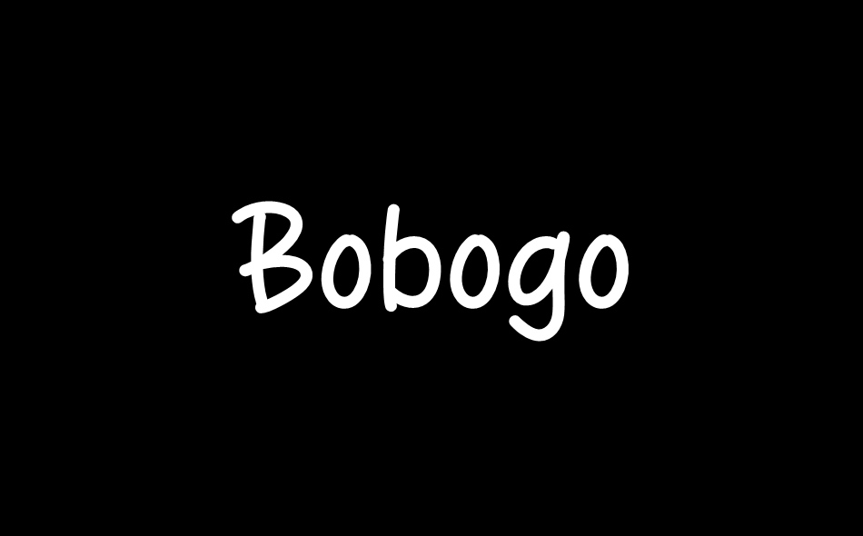 Bobogo font big