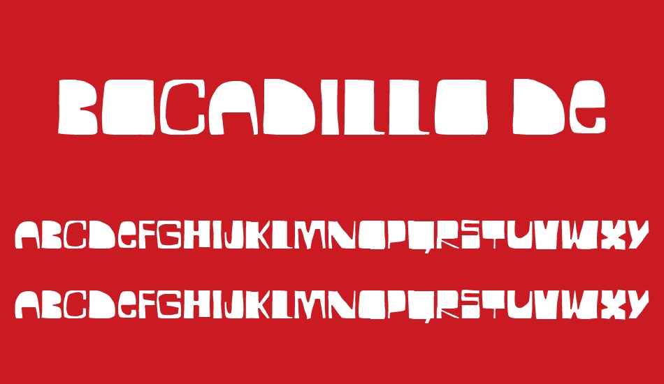 BOCADILLO DE MORTADELA font