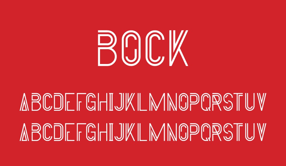 Bock font