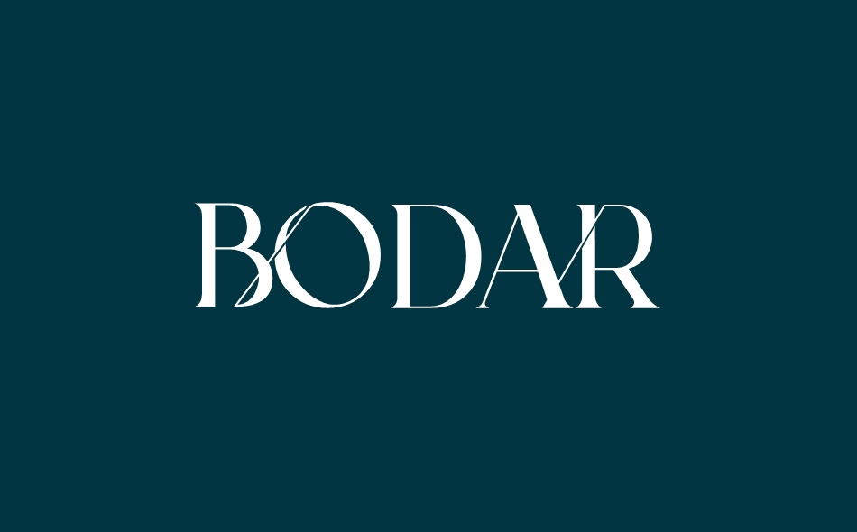 Bodar font big