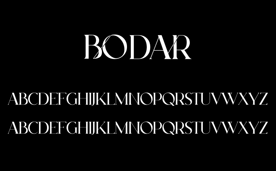 Bodar font