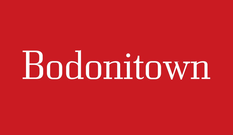 Bodonitown font big