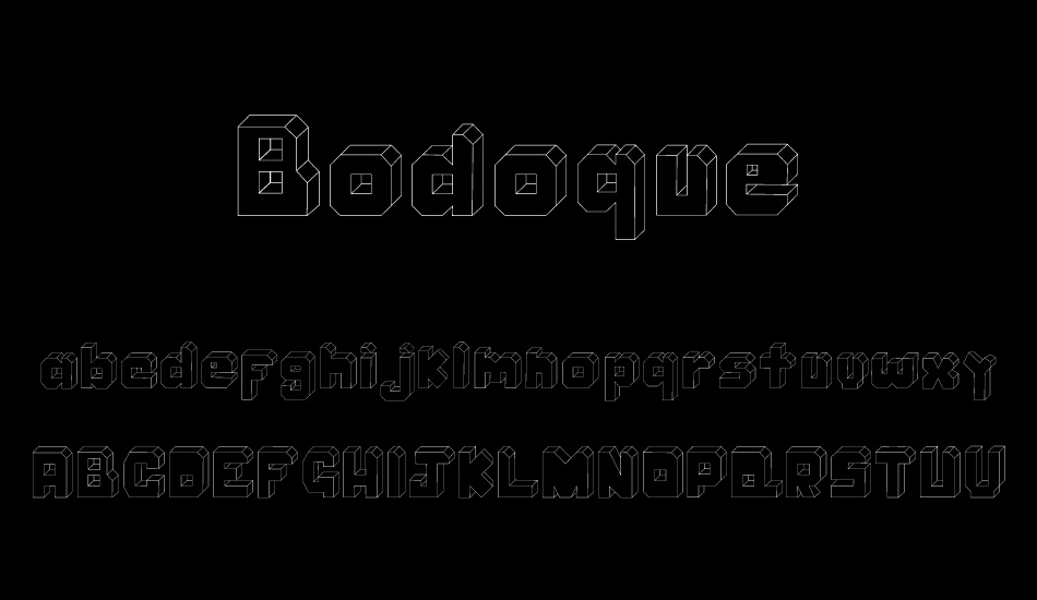 Bodoque font