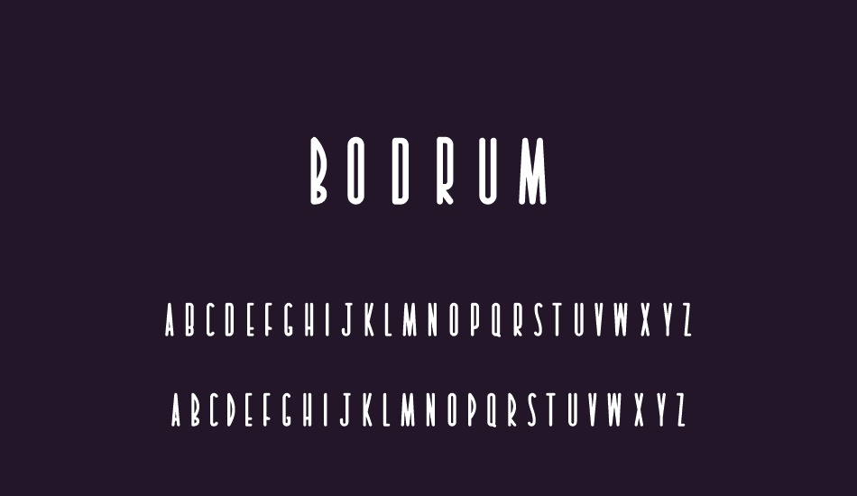 Bodrum font