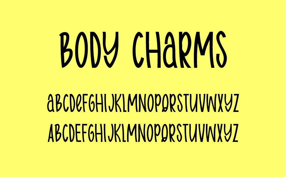 Body Charms font