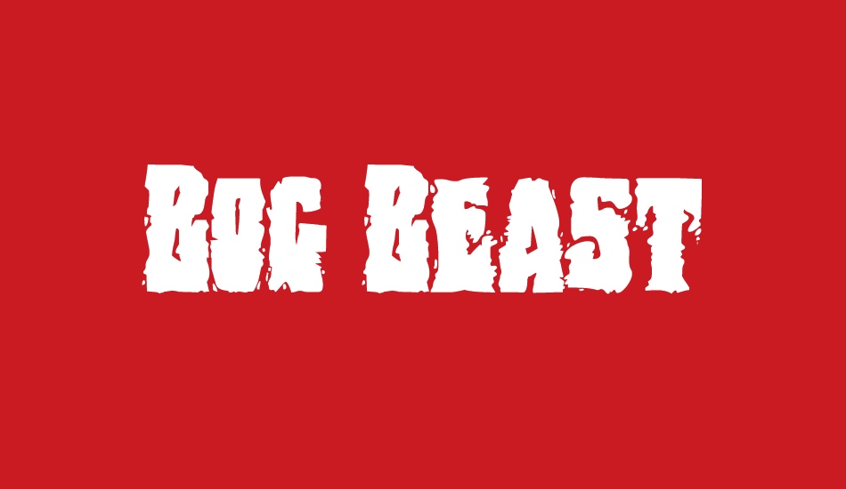 Bog Beast font big