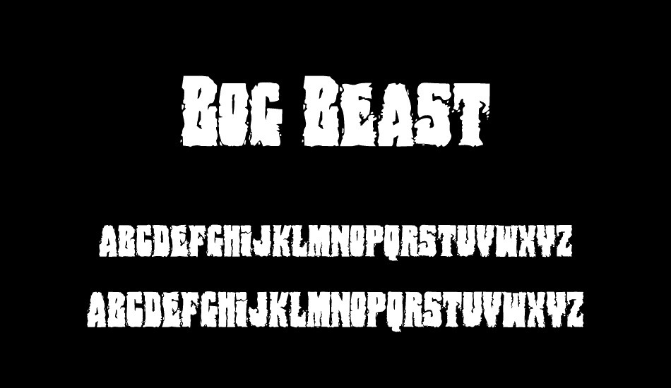 Bog Beast font