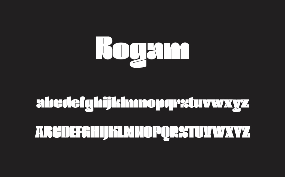 Bogam font