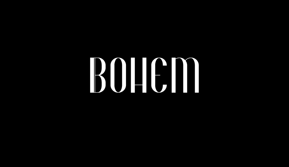 Bohem font big