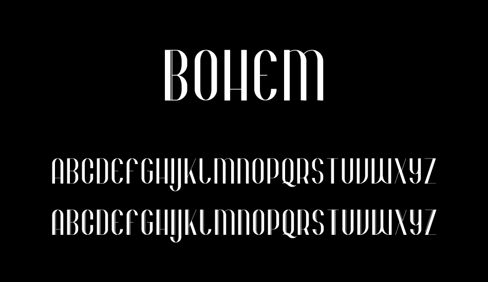 Bohem font