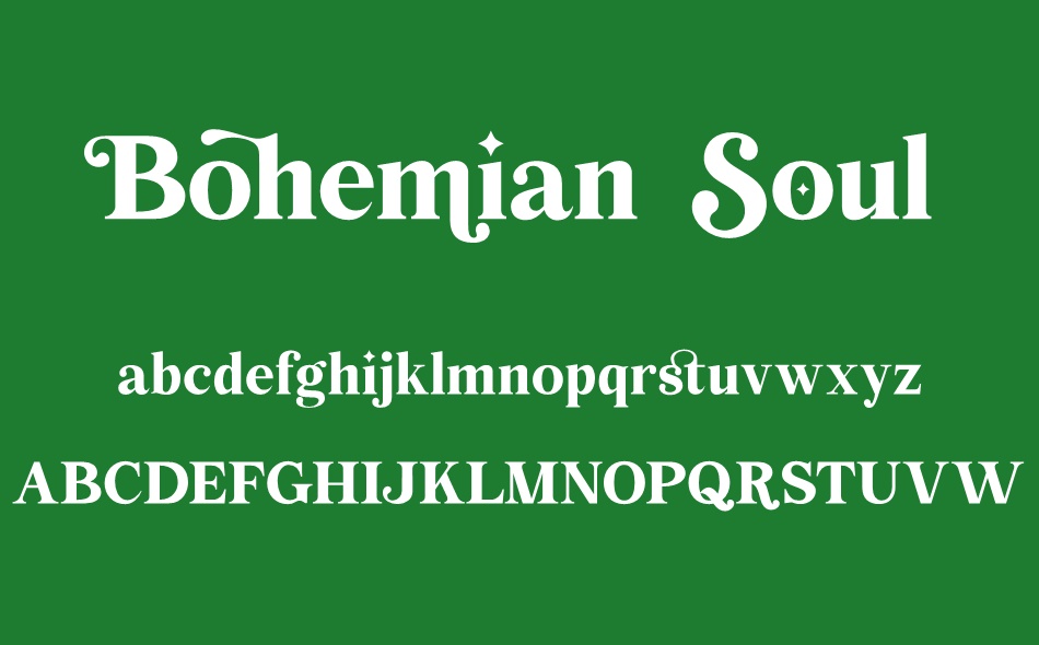 Bohemian Soul font