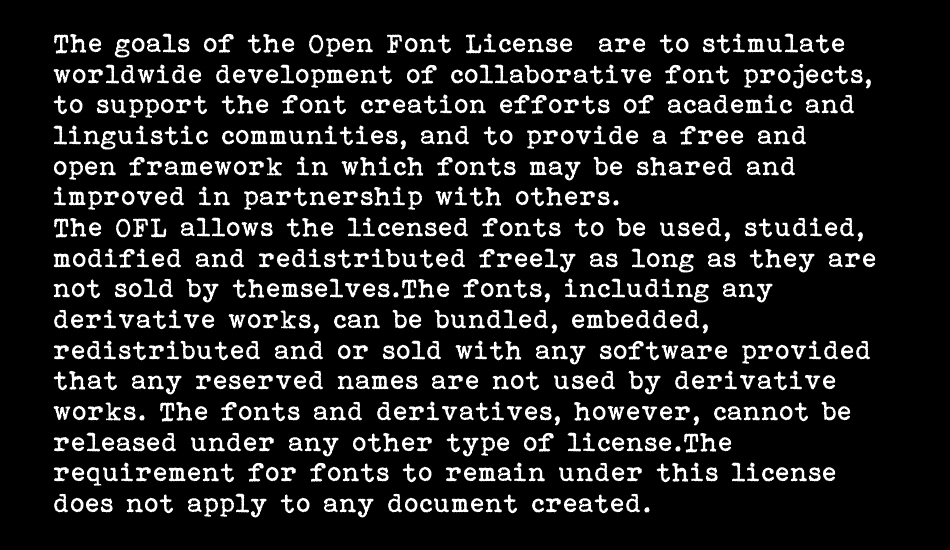 Bohemian typewriter font 1