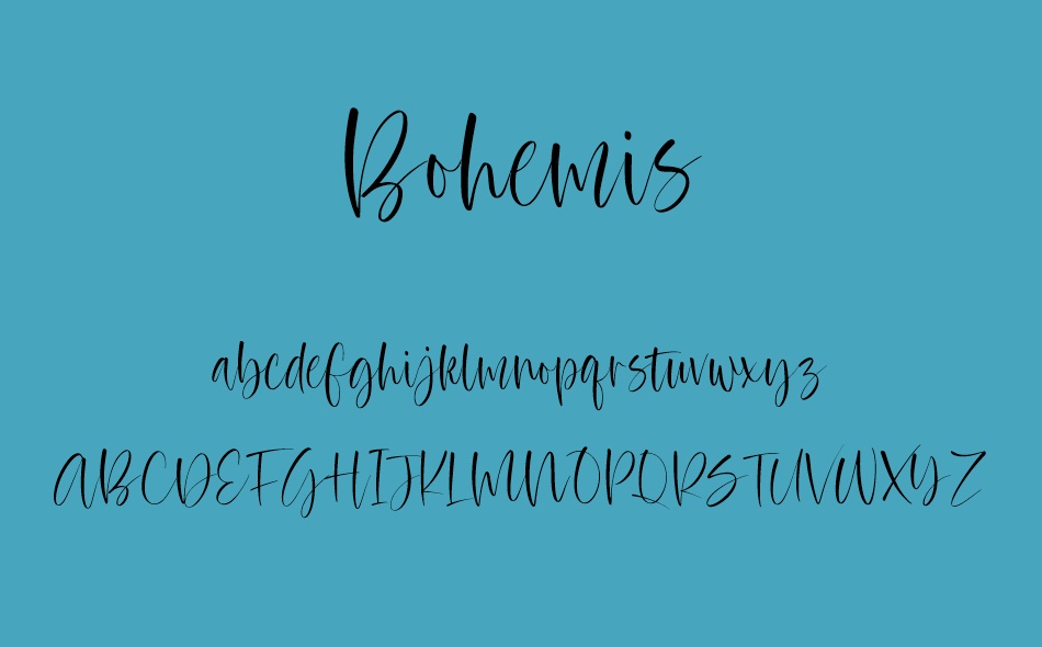 Bohemis font