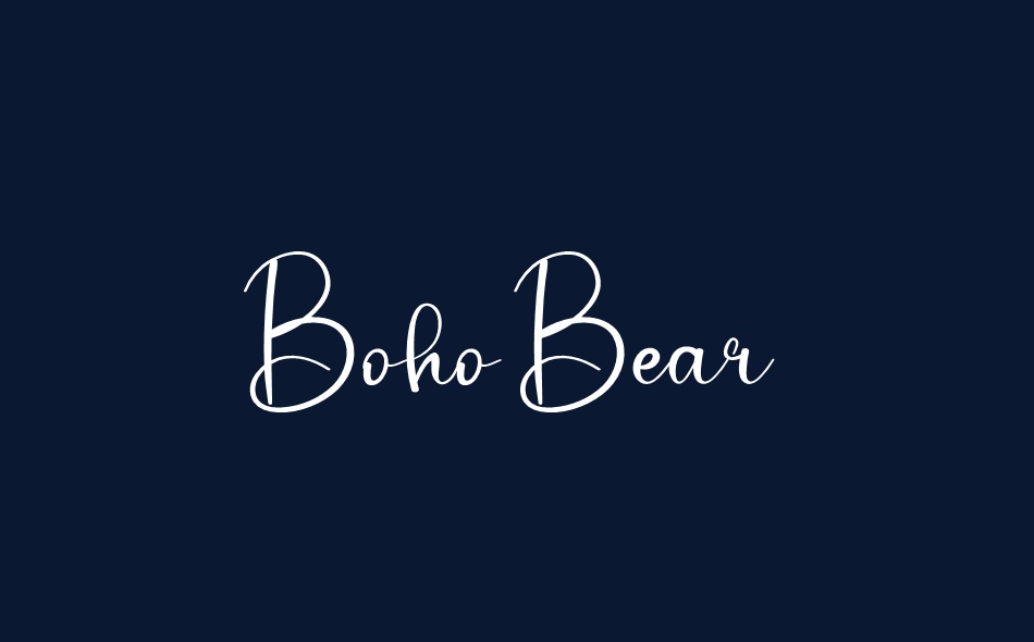 Boho Bear font big
