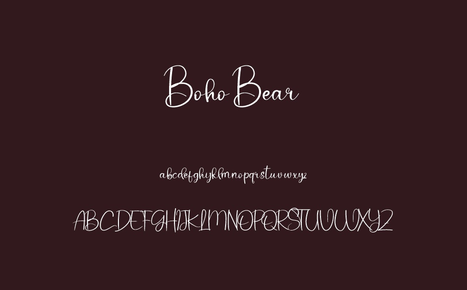 Boho Bear font
