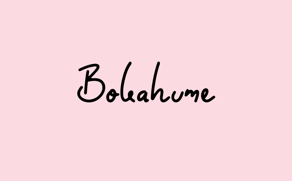 Bokahume font big