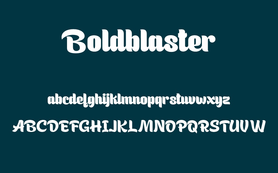 Boldblaster font