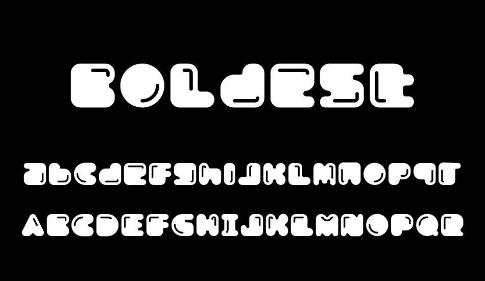 Boldest Free font