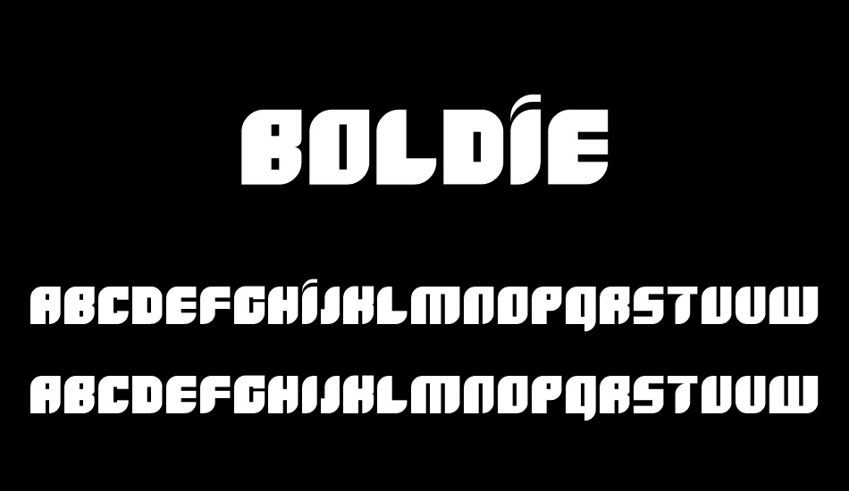 Boldie font