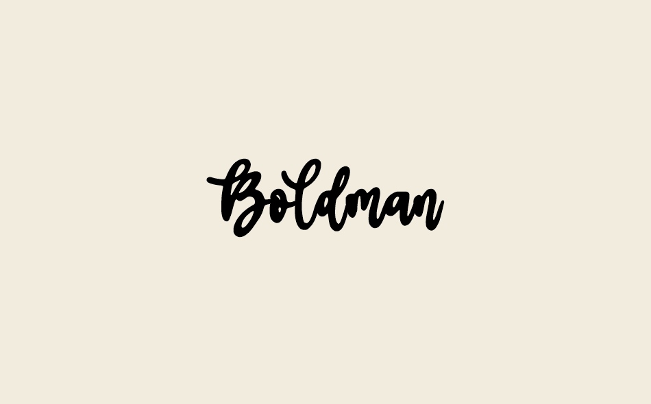 Boldman font big