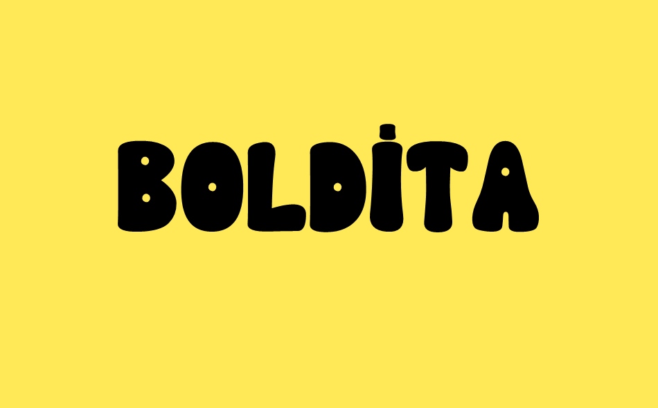 Boldita font big