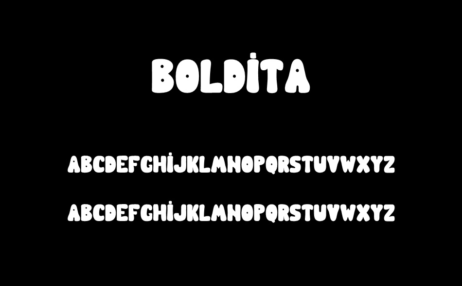 Boldita font